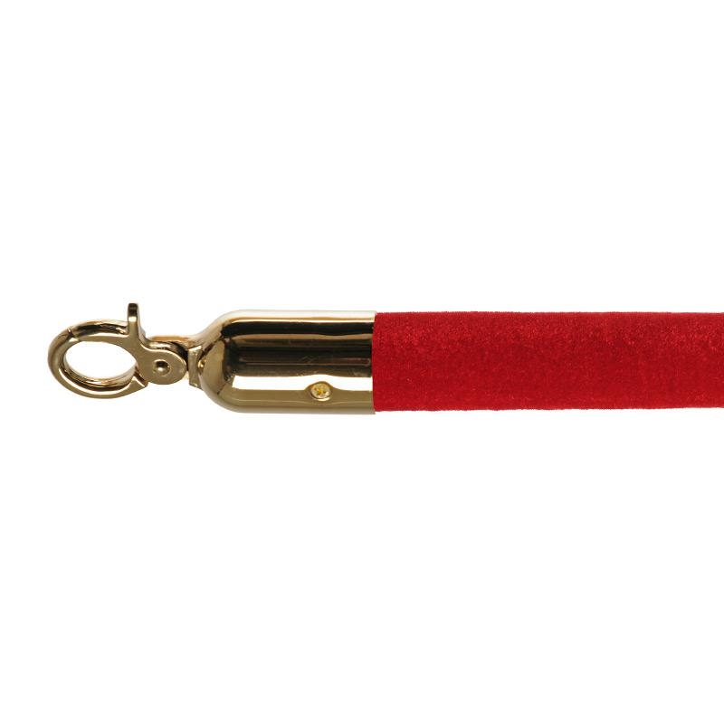 Afzetkoord velvet red brass Afzetkoord velvet red brass